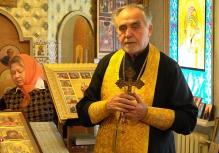Освещение иконы в часовне